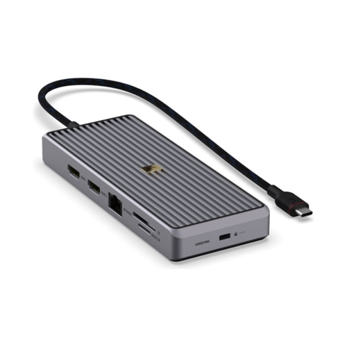 Unisynk 12 port USB-C Hub 8K 100W Grey